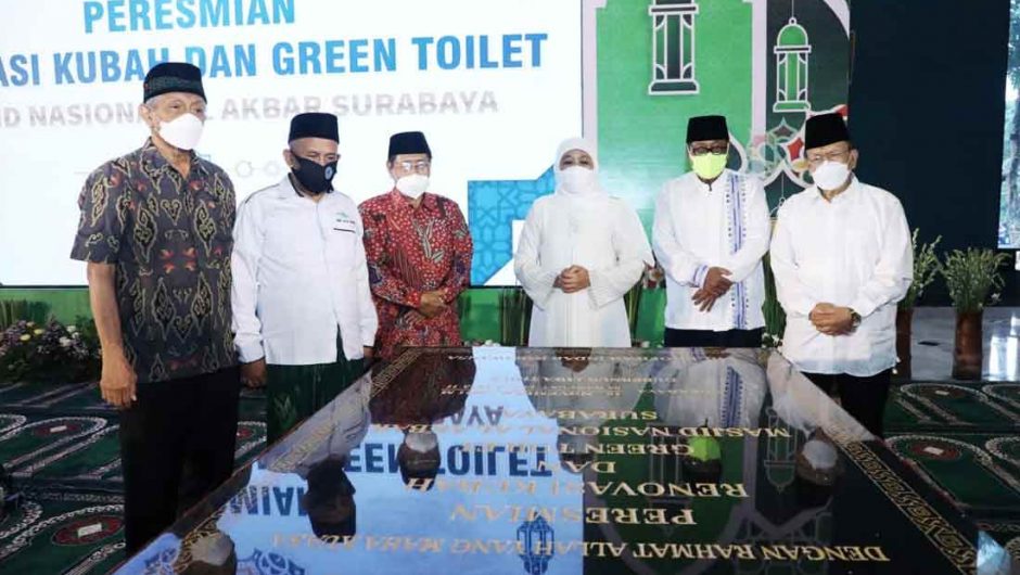 Gubernur Khofifah Resmikan Kubah dan Green Toilet Masjid Nasional Al- Akbar Surabaya Berkonsep Pro Environment